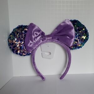 Disney Purple Sequin Minnie Mouse Headband